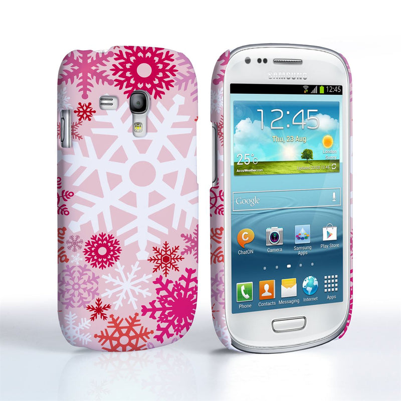 Samsung Galaxy S3 Mini Winter Christmas Snowflake Cover – Red