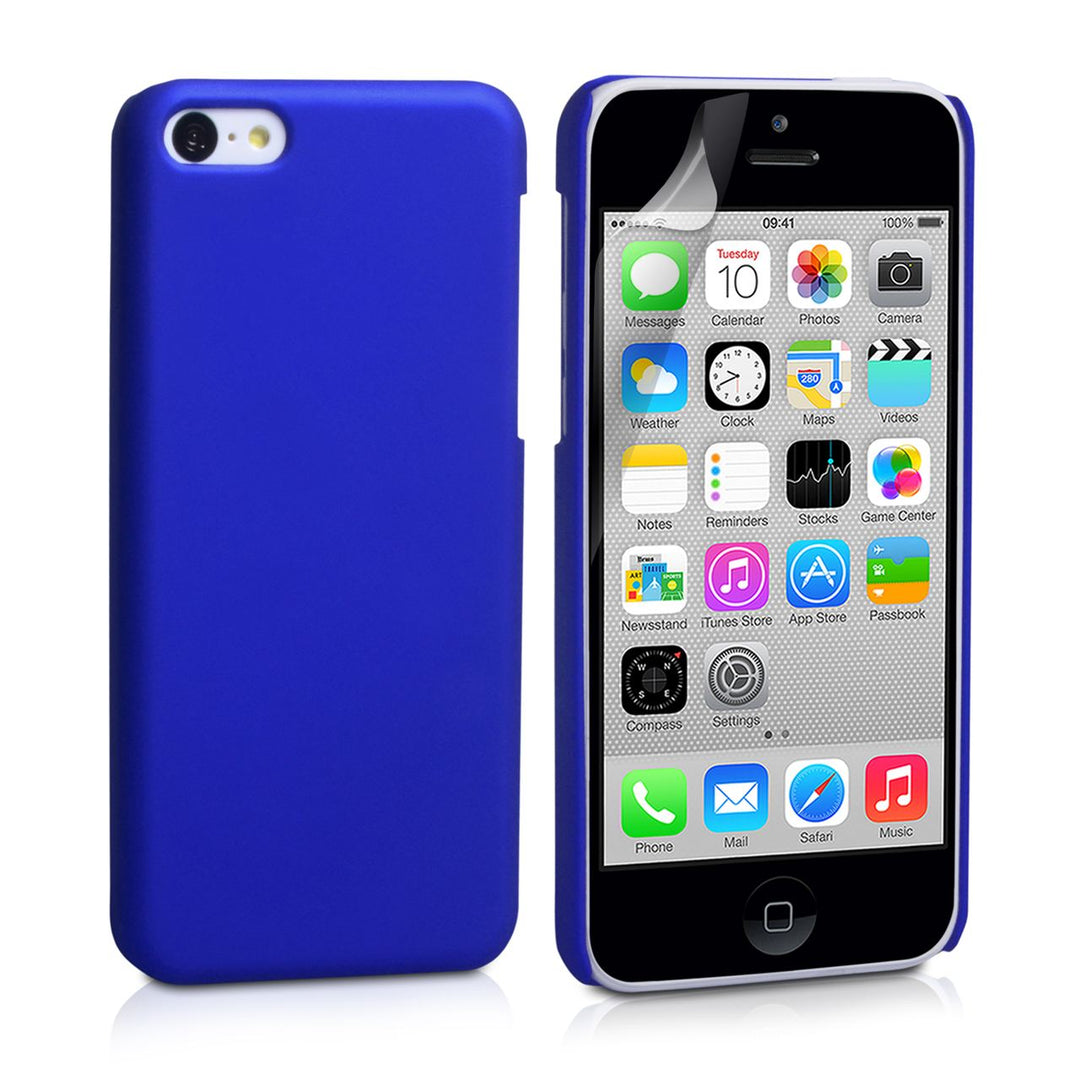 YouSave Accessories iPhone 5C Hard Hybrid Case - Dark Blue