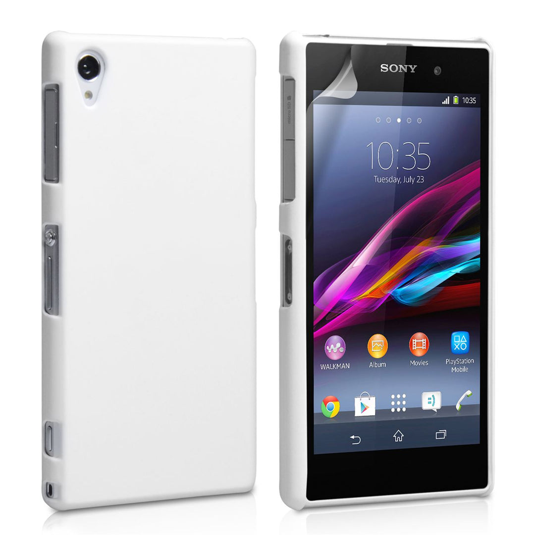 YouSave Accessories Sony Xperia Z1 Hard Hybrid Case - White