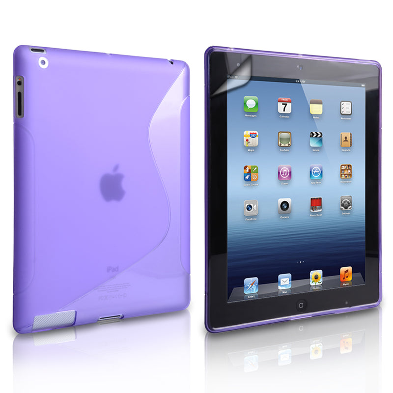 Caseflex iPad 3 S-Line Silicone Gel Case - Purple