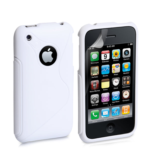 Caseflex iPhone 3G / 3GS S-Line Gel Case - White