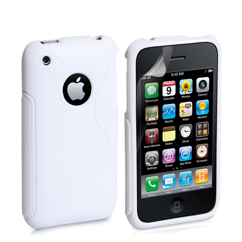 Caseflex iPhone 3G / 3GS S-Line Gel Case - White
