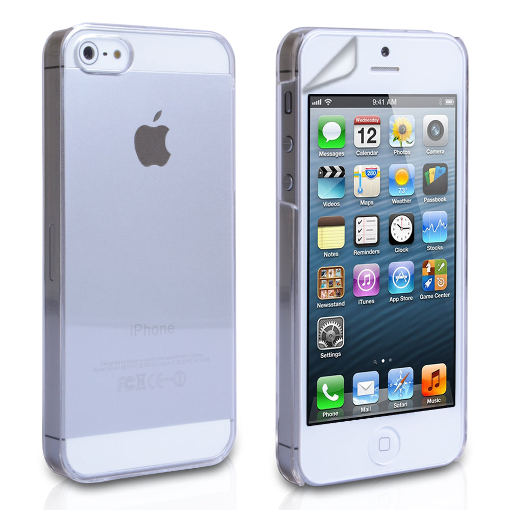 YouSave Accessories Phone 5 / 5S Hard Back Case - Crystal Clear