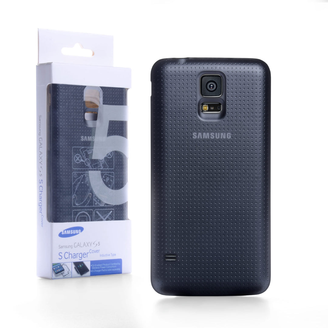 Official Samsung Galaxy S5 Wireless Charging Cover - Black