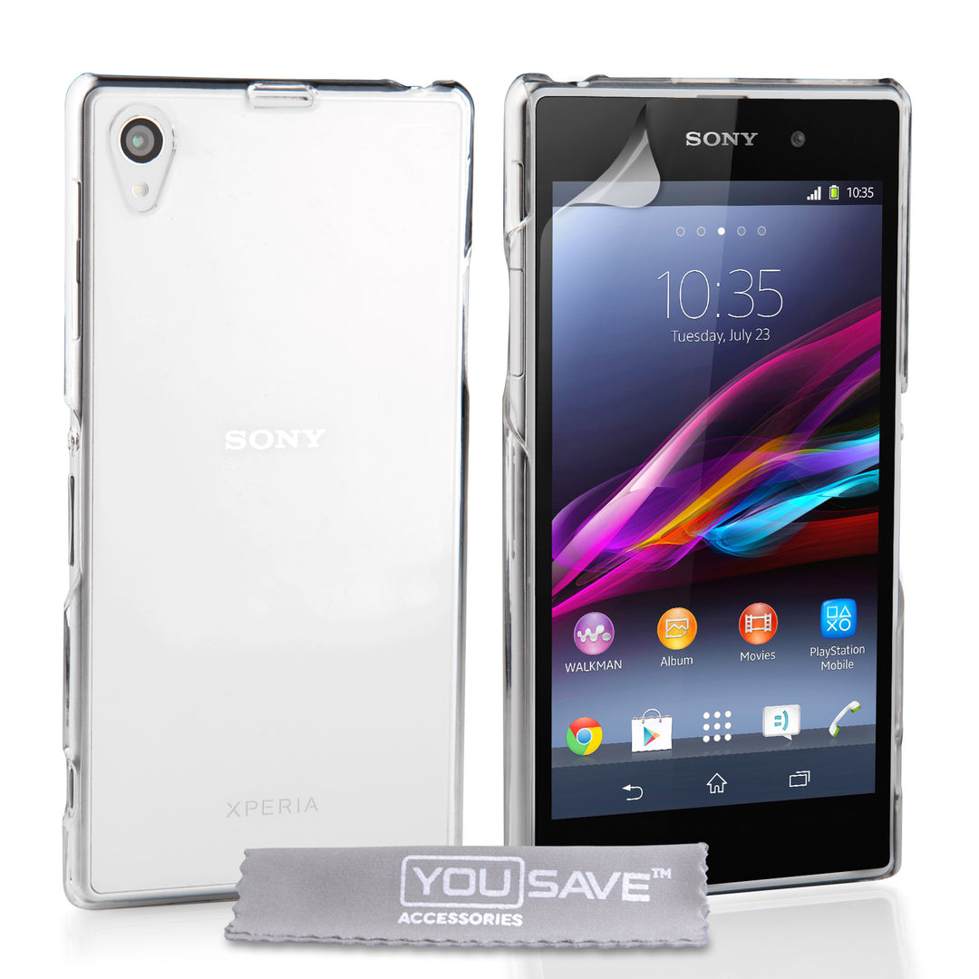 YouSave Accessories Sony Xperia Z1 Hard Case - Clear