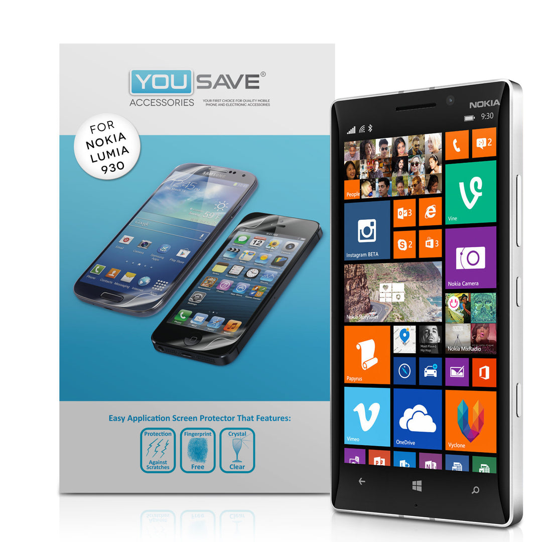 YouSave Accessories Nokia Lumia 930 Screen Protectors x3
