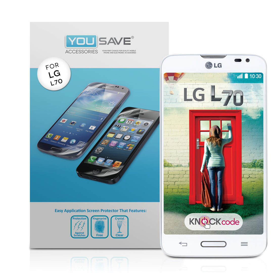YouSave Accessories LG L70 Screen Protectors x5