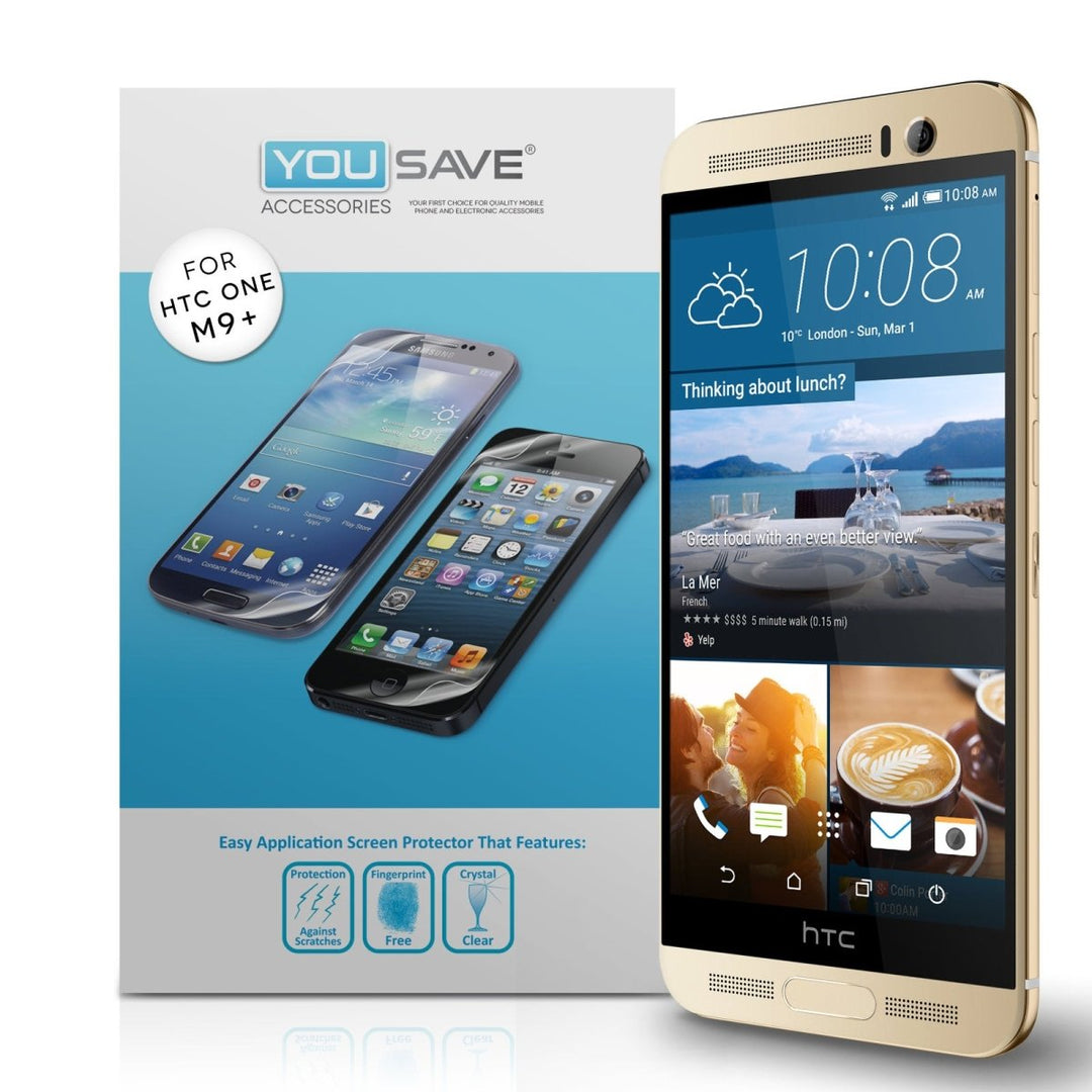 Yousave HTC One M9 Plus Screen Protectors - 3 Pack - Mobile Madhouse