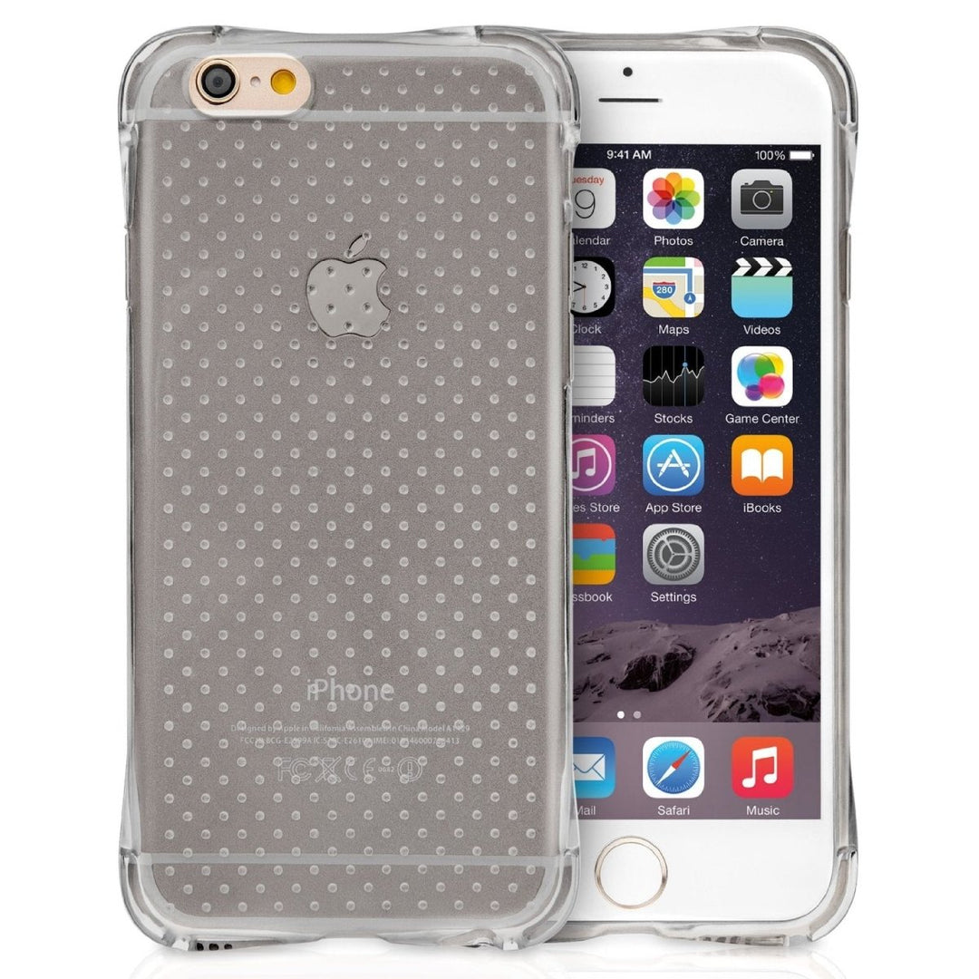 Yousave iPhone 6 And 6s Air Cushion Gel - Smoke Black Case - Mobile Madhouse