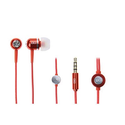 Bassbuds High Performance In - Ear Headphones In Classic Red - Mobile Madhouse