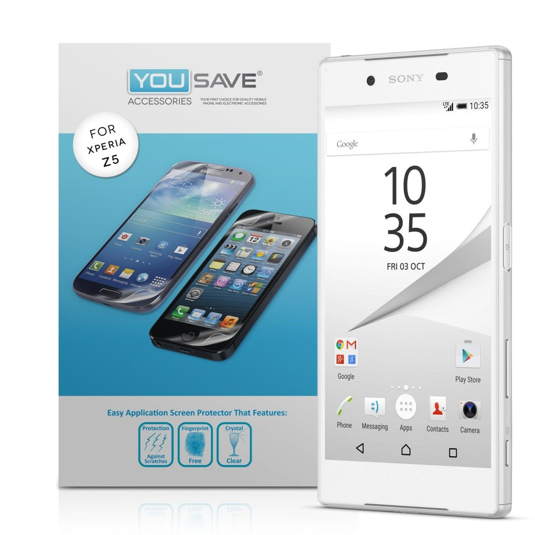 Yousave Accessories Sony Xperia Z5 Screen Protectors X5 - Mobile Madhouse