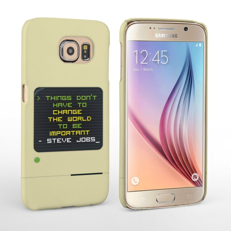 Caseflex Samsung Galaxy S6 Steve Jobs Quote Case - Mobile Madhouse