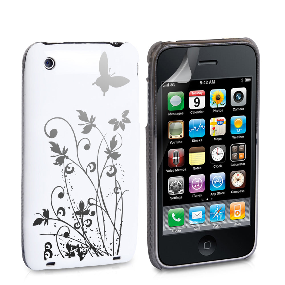 YouSave Accessories iPhone 3G / 3GS IMD Hard Back Case - White