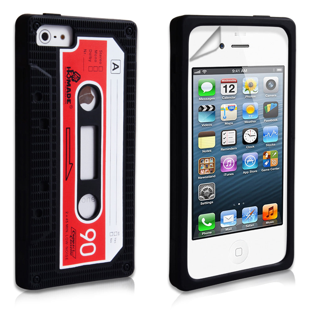 YouSave Accessories iPhone 5 / 5S Retro Cassette Case - Black