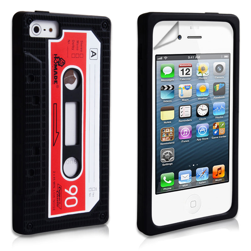 YouSave Accessories iPhone 5 / 5S Retro Cassette Case - Black