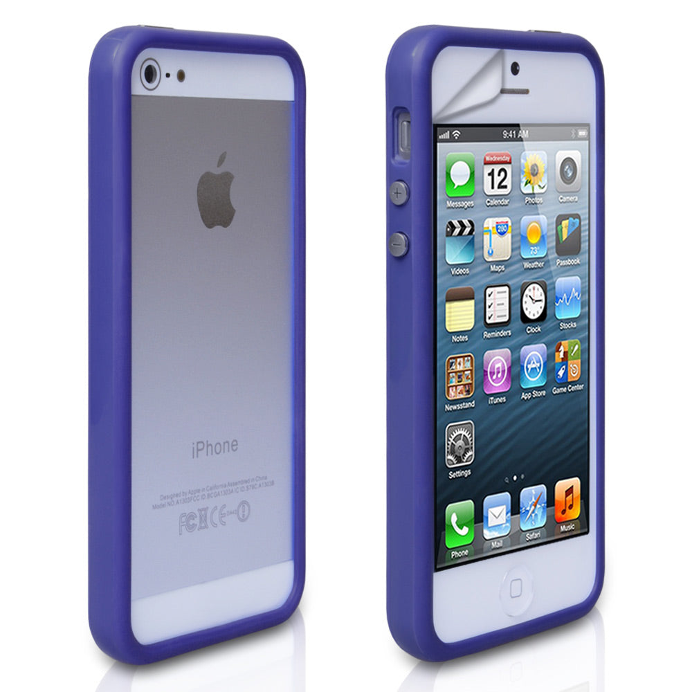 YouSave Accessories iPhone 5 / 5S Bumper Case - Dark Blue