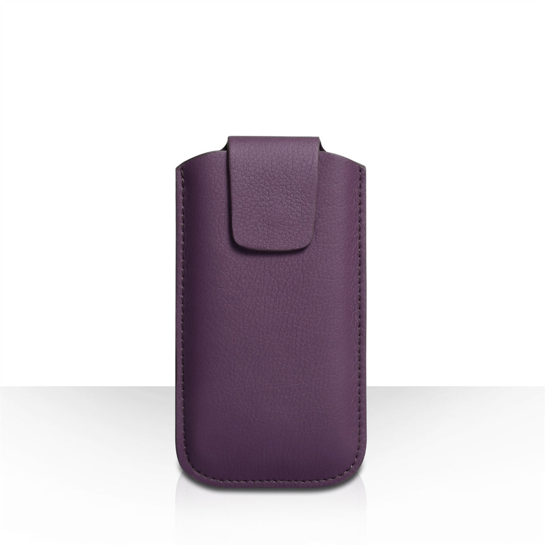CaseFlex iPhone 5C Leather Effect Pouch Case - Purple