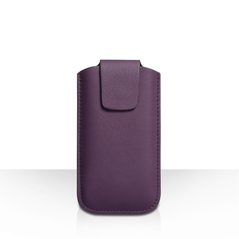 CaseFlex iPhone 5C Leather Effect Pouch Case - Purple