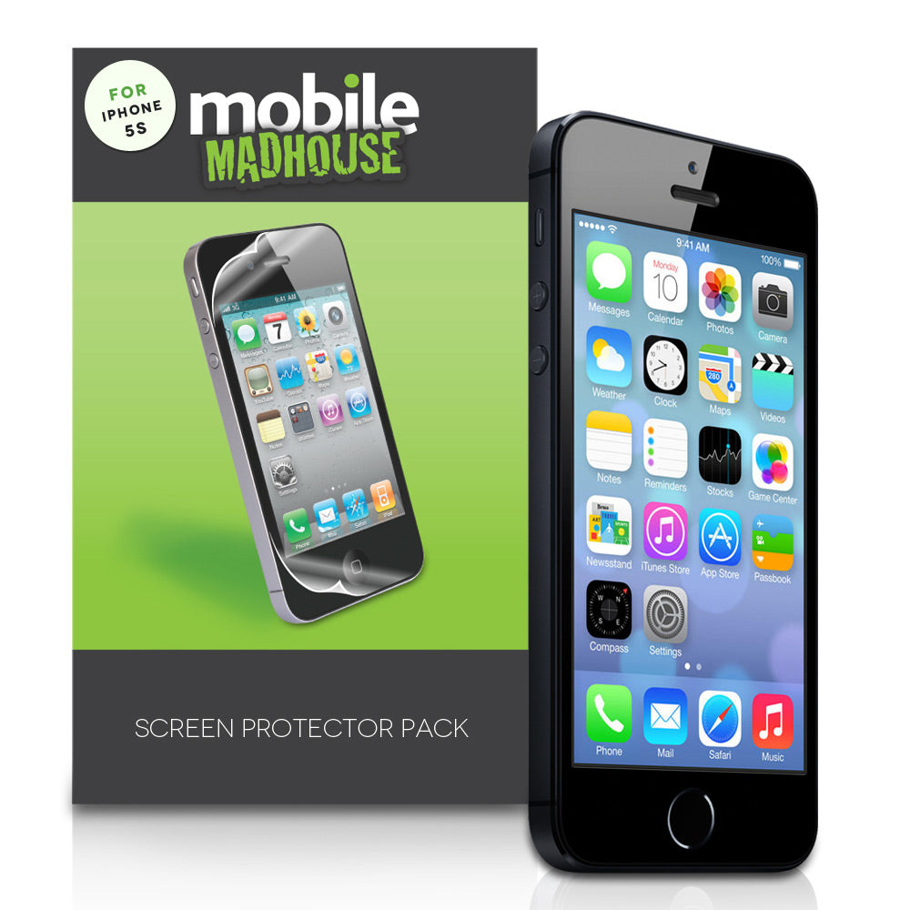 YouSave Accessories iPhone 5 / 5S Mobile Madhouse Screen Protectors x3