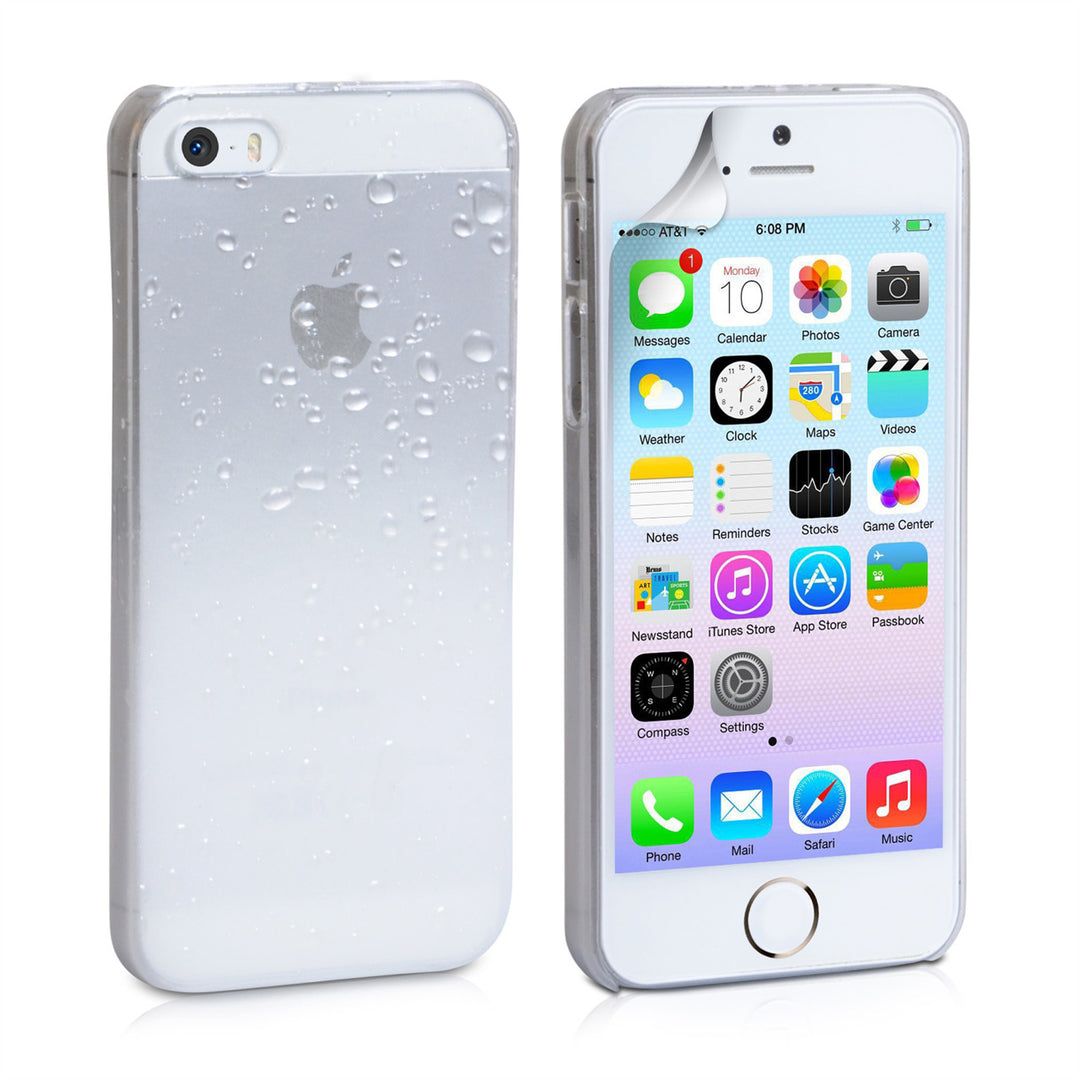 YouSave Accessories iPhone 5S White Raindrop Hard Case