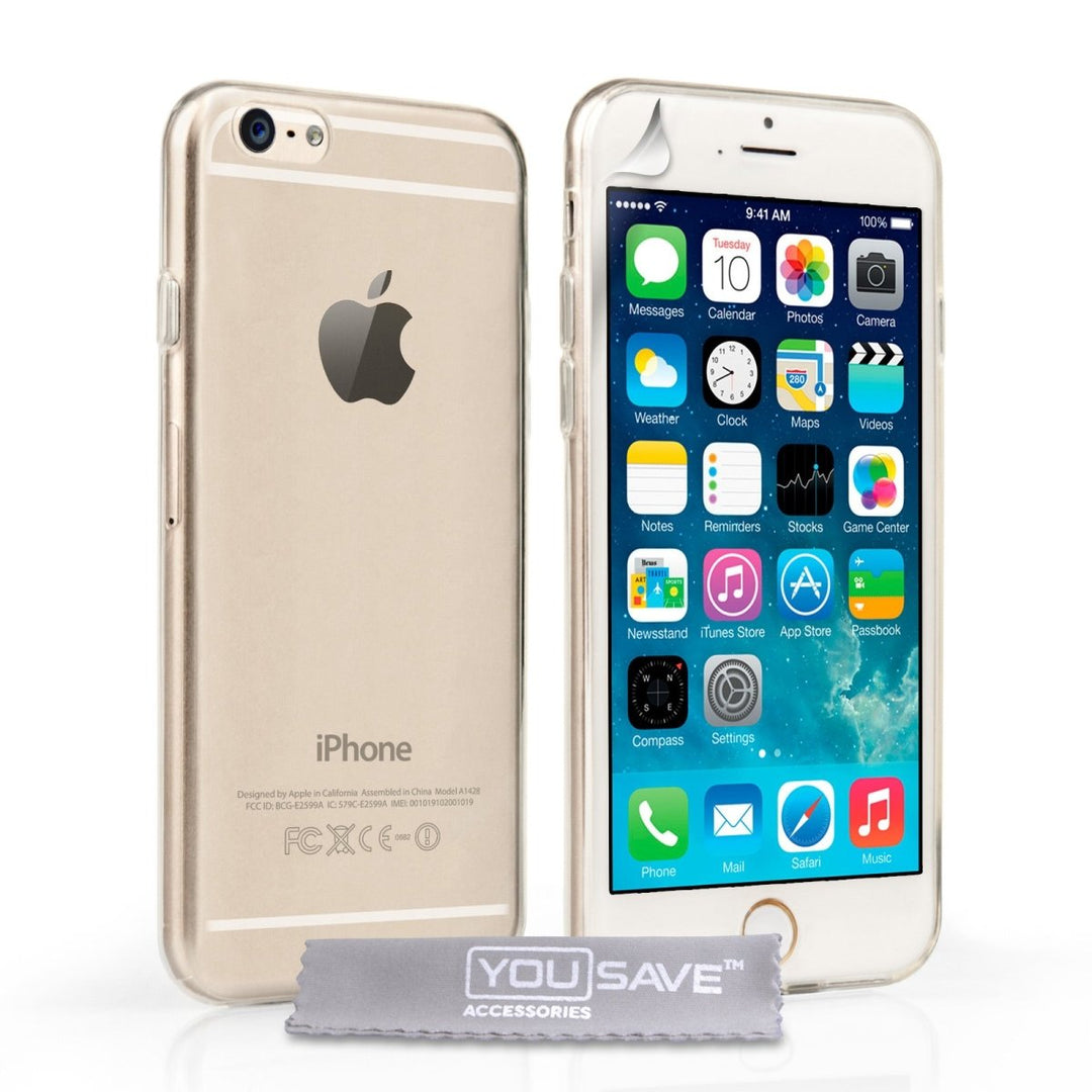 Yousave Accessories Iphone 6 And 6s Ultra - Thin 0.6mm Gel Case - Clear - Mobile Madhouse