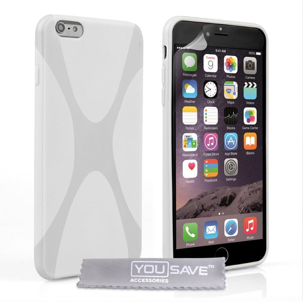 iPhone 6 Plus X - Line Ge Case - White - Mobile Madhouse