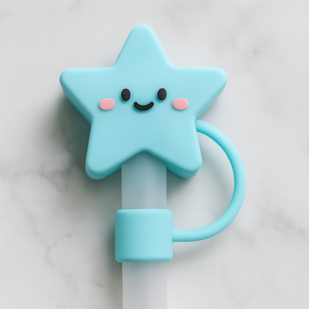Blue Star Straw Cover Topper