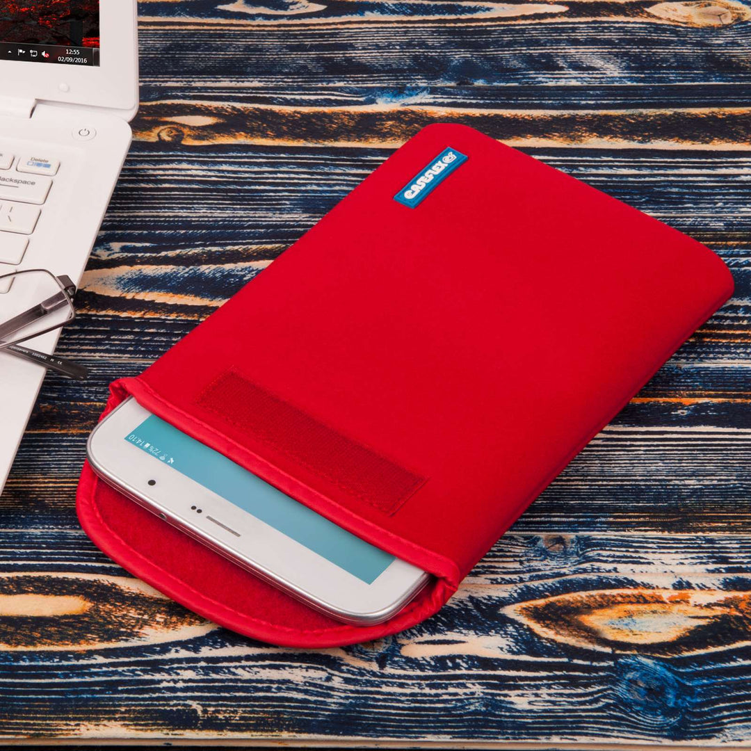 Caseflex 10 Inch Red Neoprene Tablet Pouch (M)