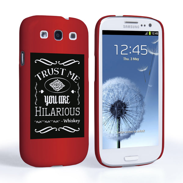 Caseflex Samsung Galaxy S3 Bourbon Whiskey Quote Hard Case – Black