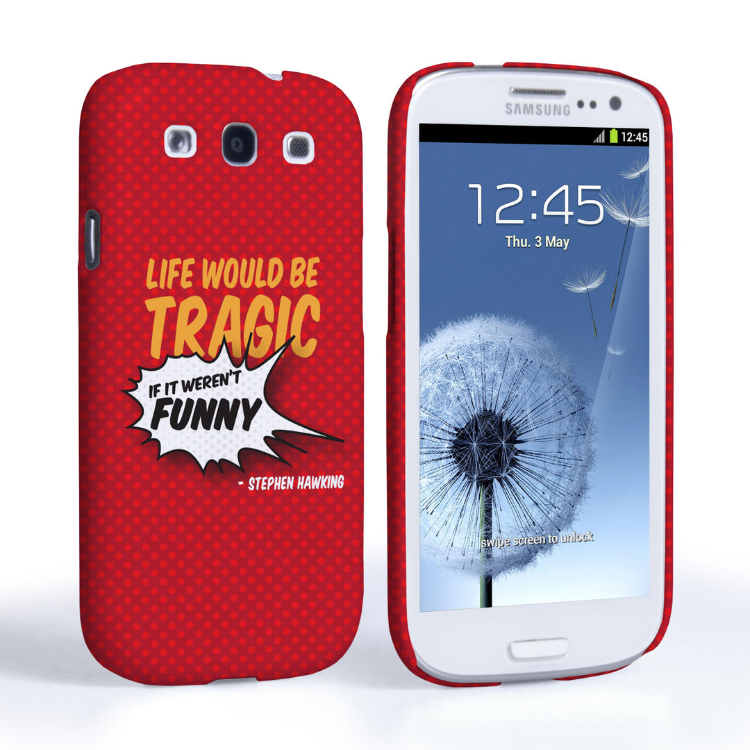 Caseflex Samsung Galaxy S3 Stephen Hawking Quote Case