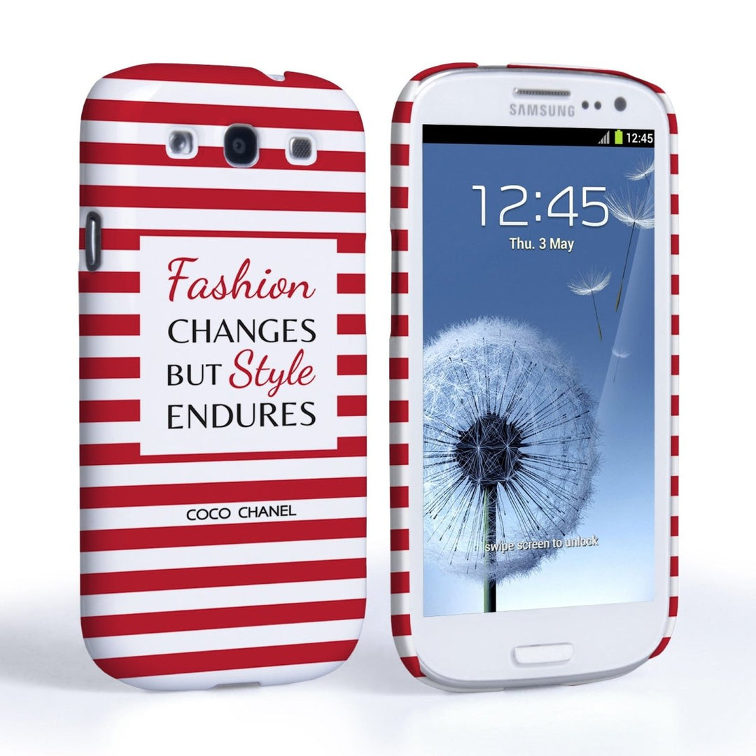 Samsung Galaxy S3 Chanel Quote Case – Red - Mobile Madhouse