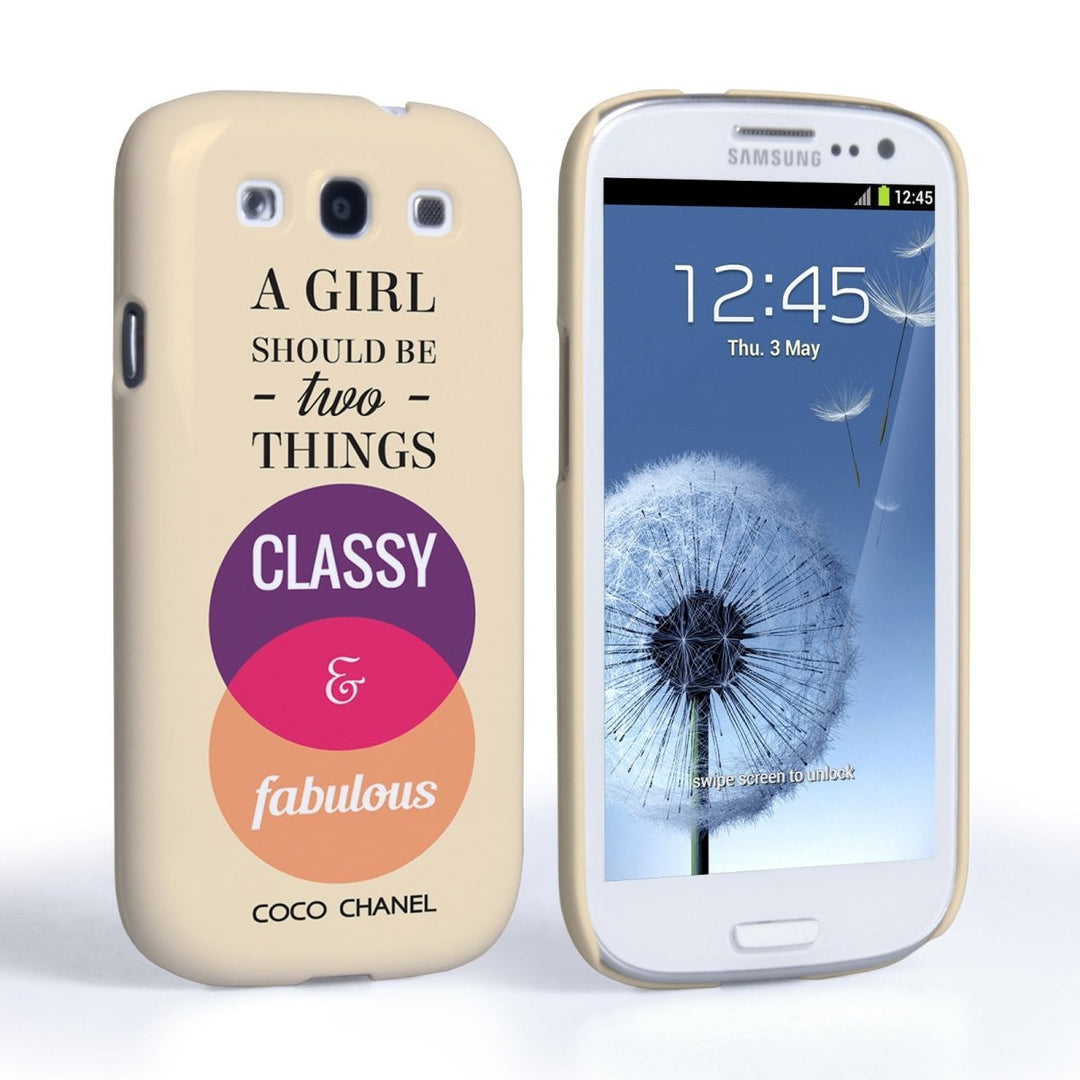 Caseflex Samsung Galaxy S3 Chanel ‘Classy And Fabulous’ Quote Case - Mobile Madhouse