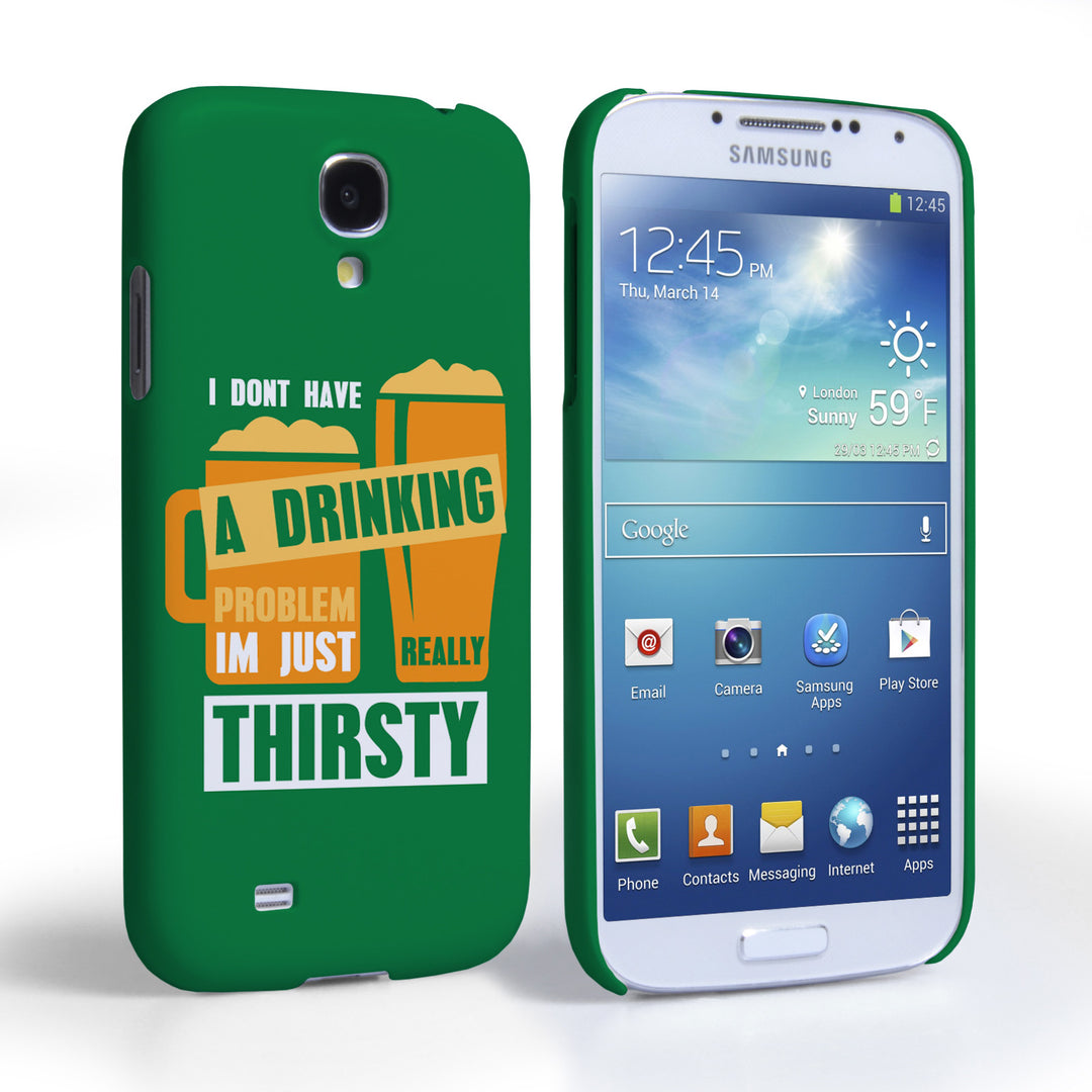 Caseflex Samsung Galaxy S4 ‘Really Thirsty’ Quote Hard Case – Green