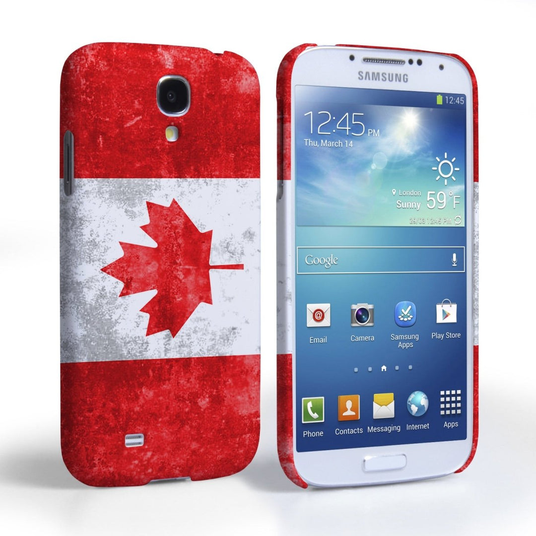Caseflex Samsung Galaxy S4 Retro Canada Flag Case - Mobile Madhouse