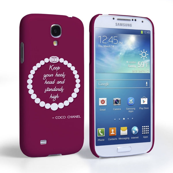 Caseflex Samsung Galaxy S4 Chanel Diamond And Pearls Quote Case - Mobile Madhouse