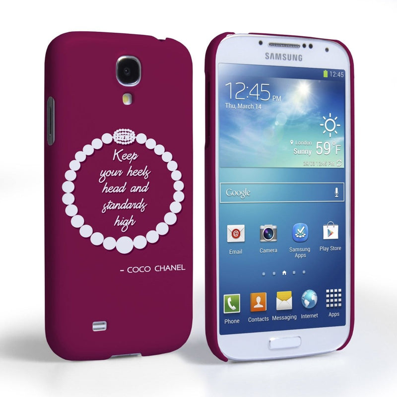 Caseflex Samsung Galaxy S4 Chanel Diamond And Pearls Quote Case - Mobile Madhouse