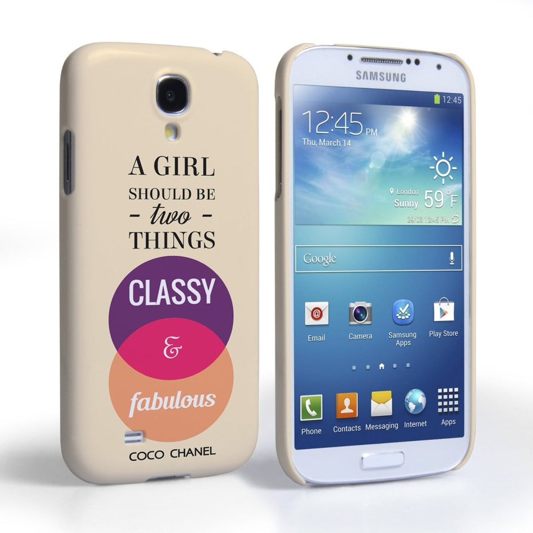 Caseflex Samsung Galaxy S4 Chanel ‘Classy And Fabulous’ Quote Case - Mobile Madhouse