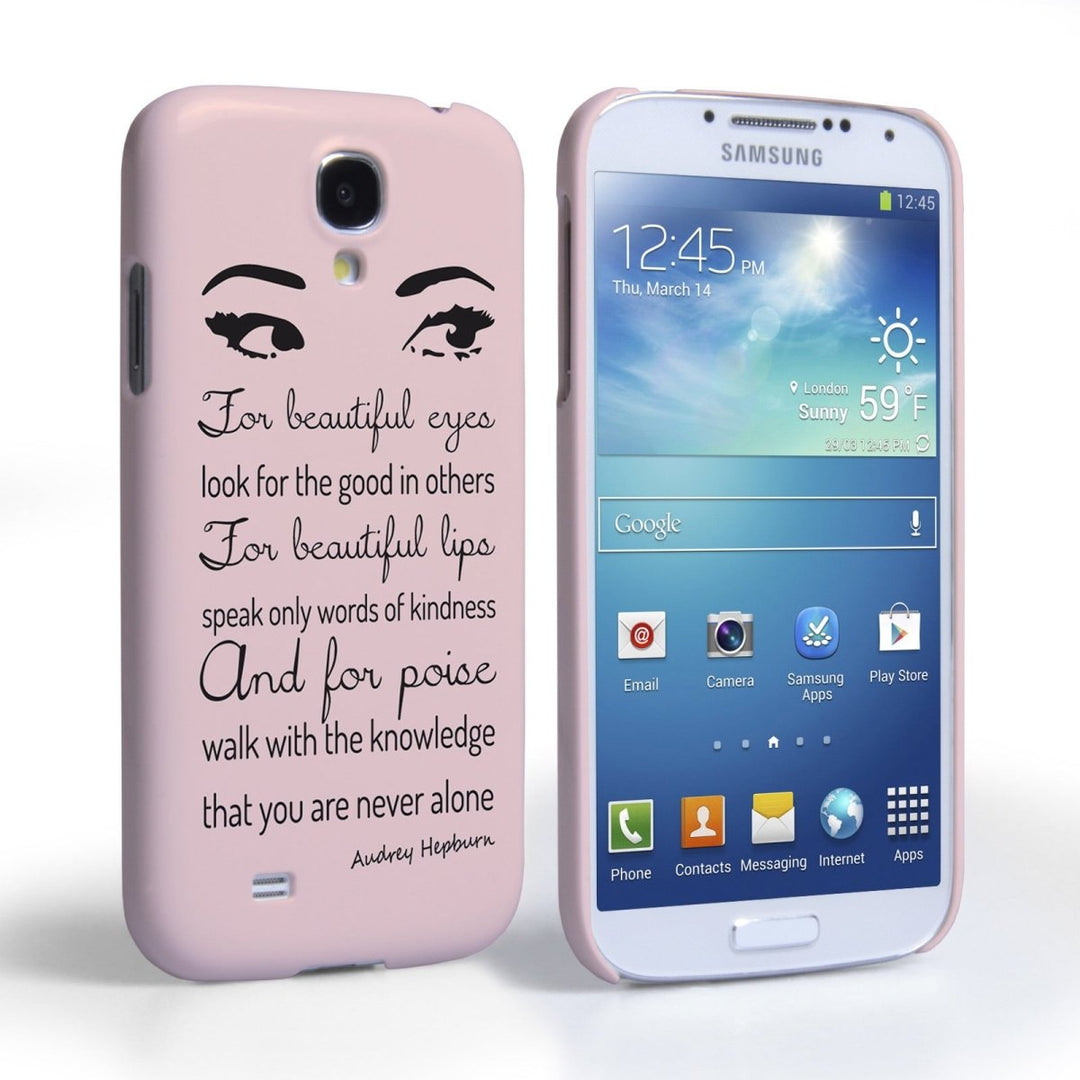 Caseflex Samsung Galaxy S4 Audrey Hepburn ‘Eyes’ Quote Case - Mobile Madhouse