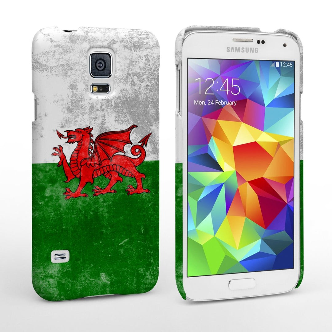 Caseflex Samsung Galaxy S5 Retro Wales Flag Case - Mobile Madhouse