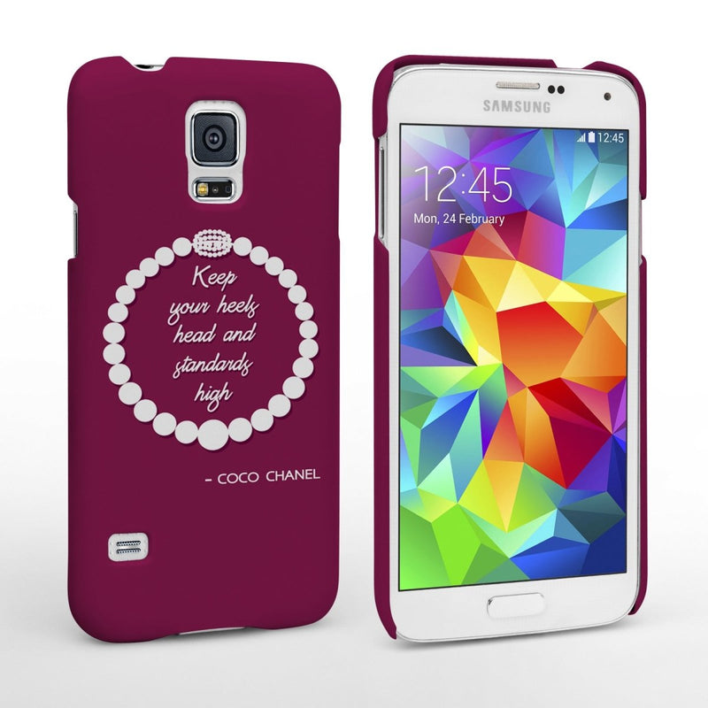 Caseflex Samsung Galaxy S5 Chanel Diamond And Pearls Quote Case - Mobile Madhouse