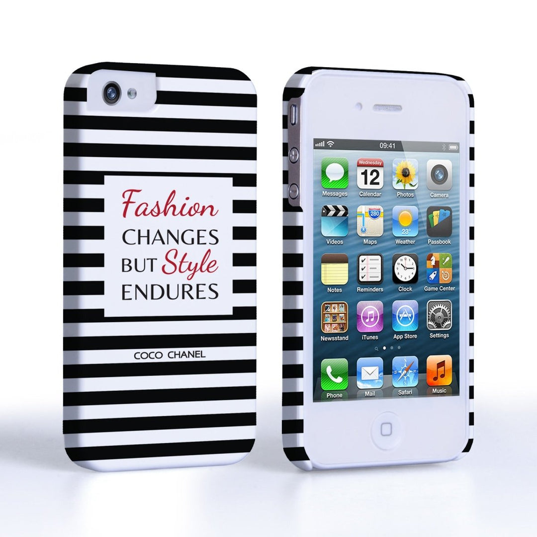 iPhone 4s Chanel Fashion Changes Quote Case – Black - Mobile Madhouse