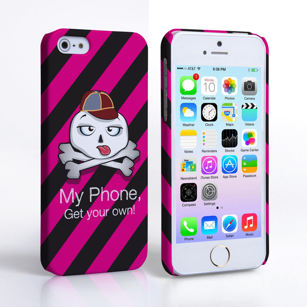 Caseflex iPhone 5 / 5S Striped Cartoon Skull Hard Case