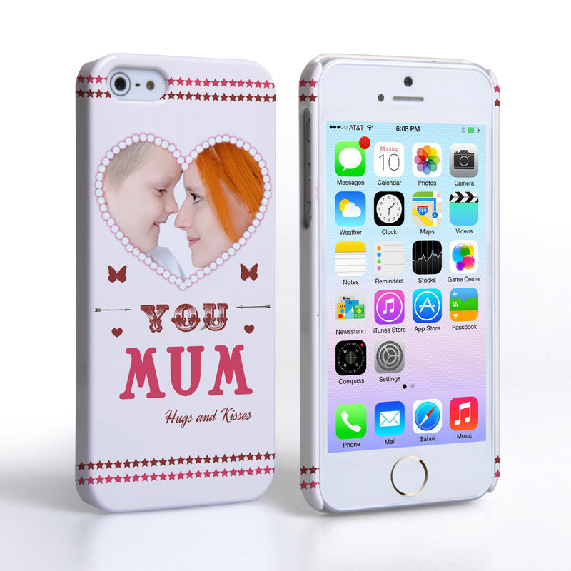 Caseflex iPhone 5 / 5S 'Love You Mum’ Personalised Hard Case – Pink