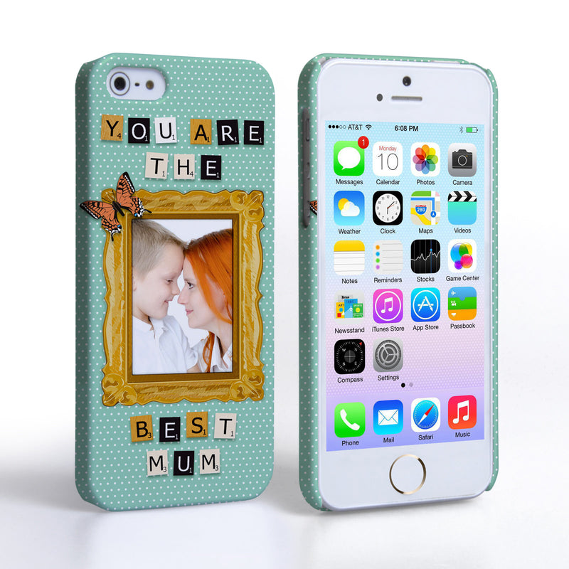 Caseflex iPhone 5 / 5S ‘You are the best Mum’ Personalised Hard Case – Blue