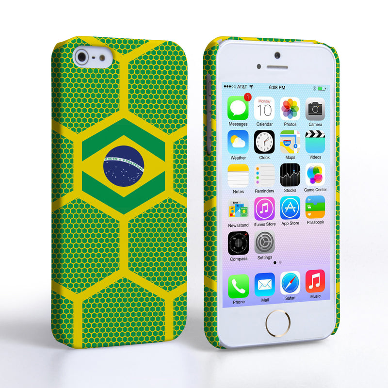 Caseflex iPhone 5 / 5s Brazil Football Pattern World Cup Case