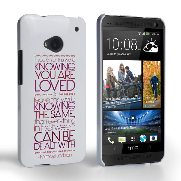 Caseflex HTC One Michael Jackson Quote Case