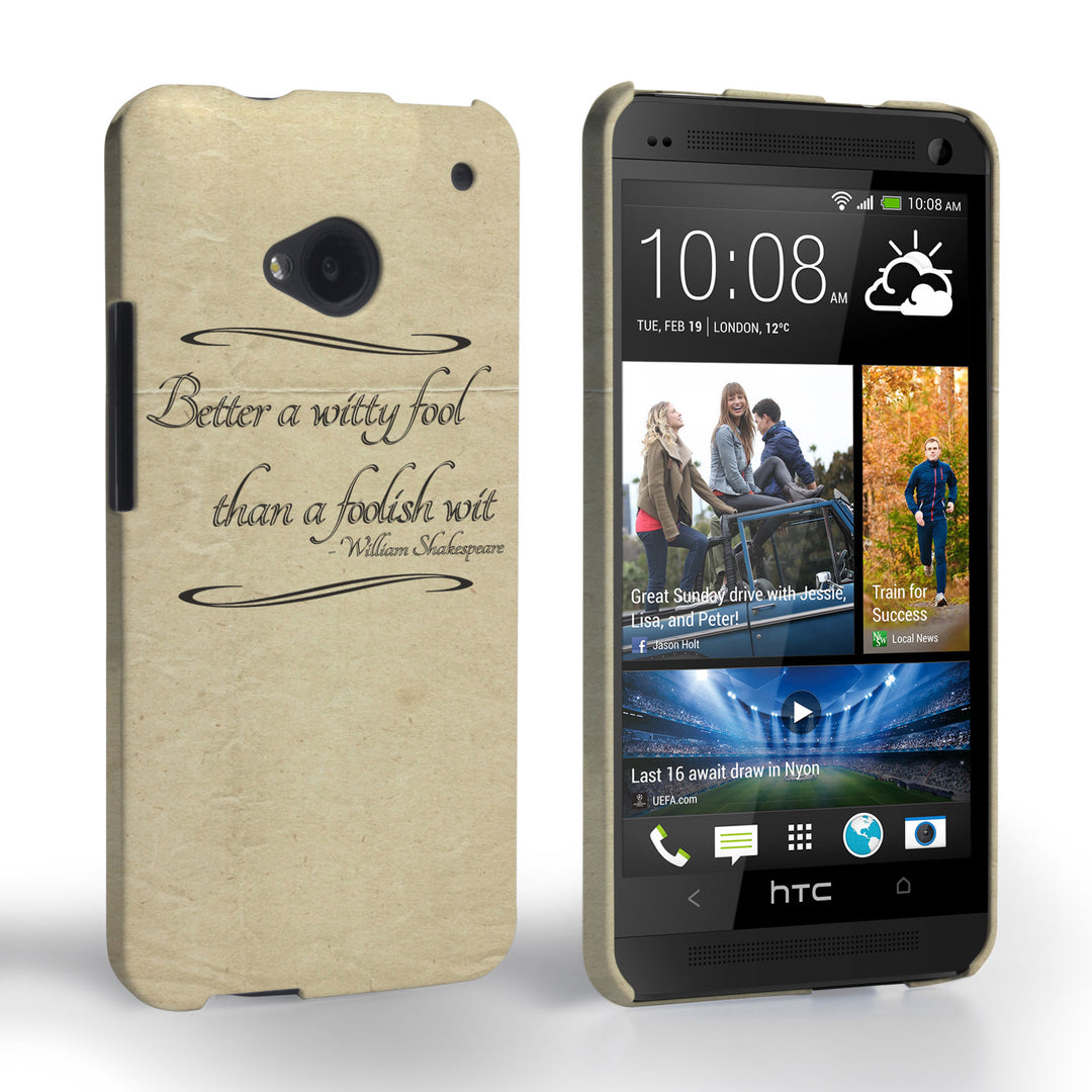 Caseflex HTC One Shakespeare Quote Case