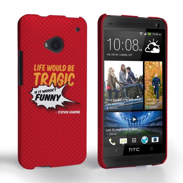 Caseflex HTC One Stephen Hawking Quote Case