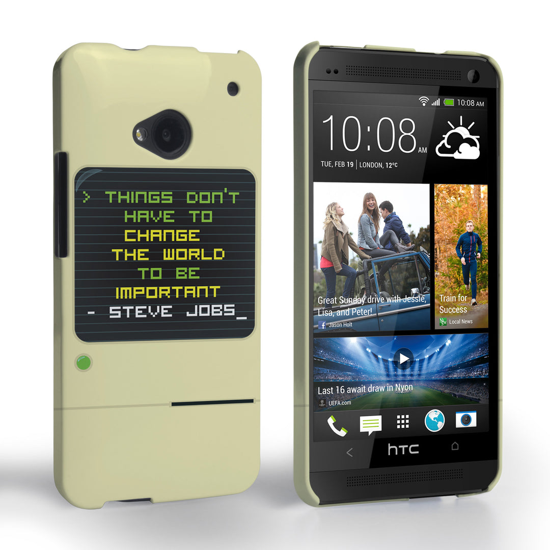 Caseflex HTC One Steve Jobs Quote Case