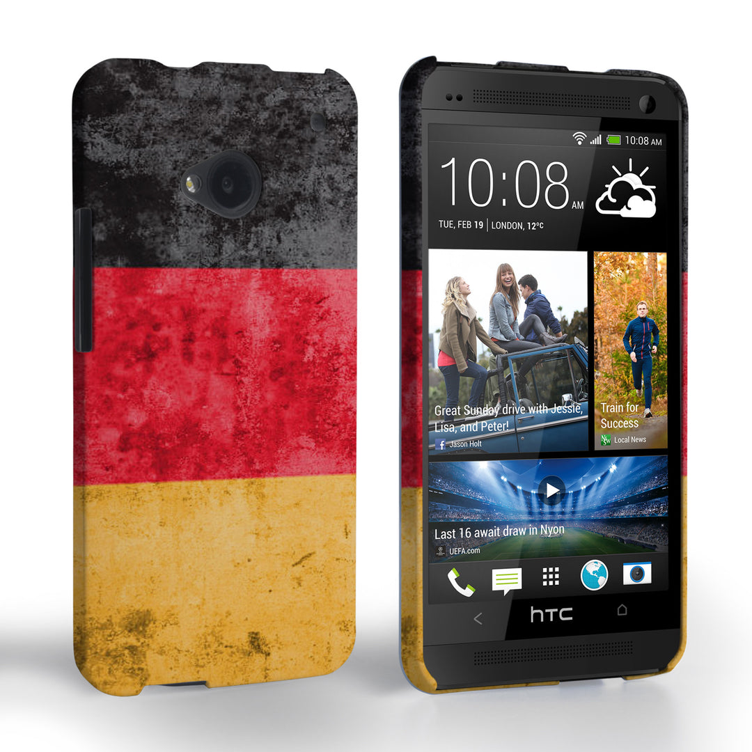 Caseflex HTC One Retro Germany Flag Case